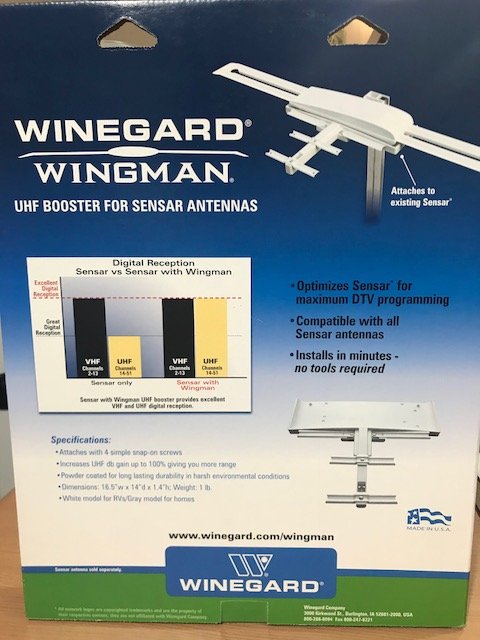 ASA AMPLIFICADORA DA ANTENA WINEGARD SENSAR III RV WING - Meu Trailer