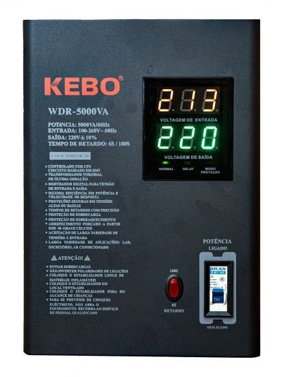 ESTABILIZADOR DE ENERGIA KEBO 5000 W 220 V